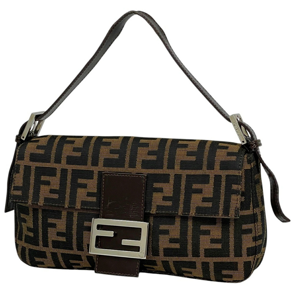 Fendi Zucca Mamma Bucket One Shoulder Hobo handbag shoulder bag canvas brown